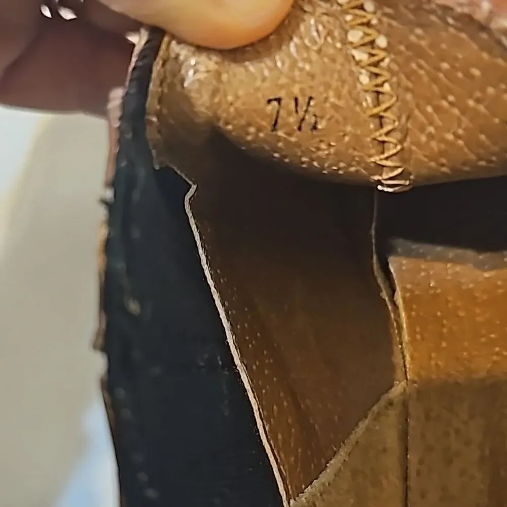 Cougar‎ vintage western leather booties size 7.5